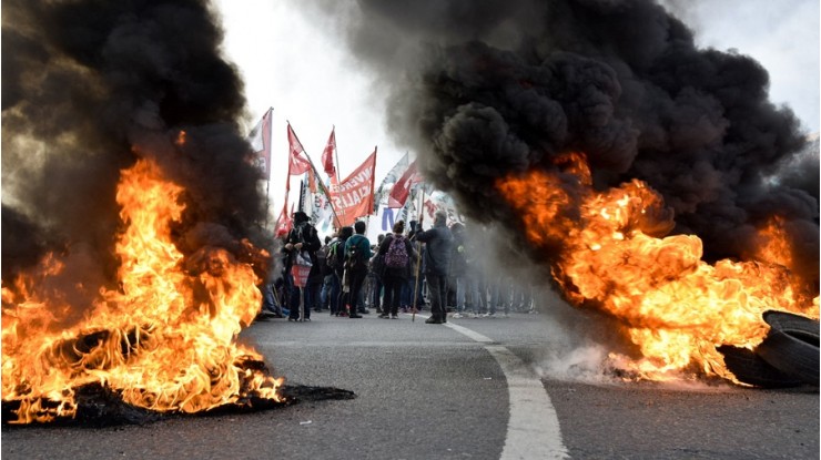 Cortes, manifestaciones, incidentes y detenidos 